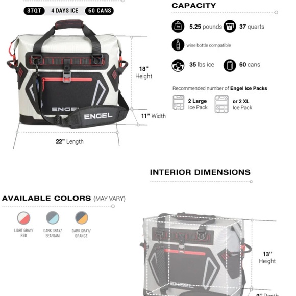 Engel soft sided cooler - Picture 4 of 5